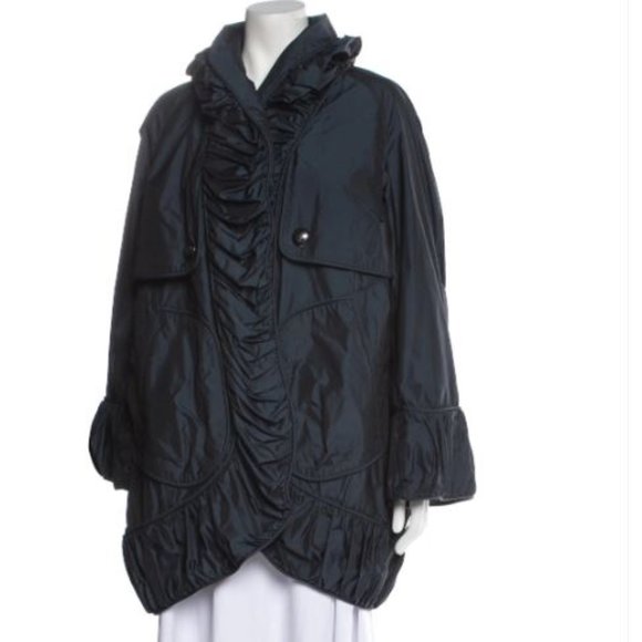 BURBERRY - AS SEEN ON THE 2007 RUNWAY COLLECTION, LONG SLEEVE JACKET WITH RUFFLE - Picture 9 of 16